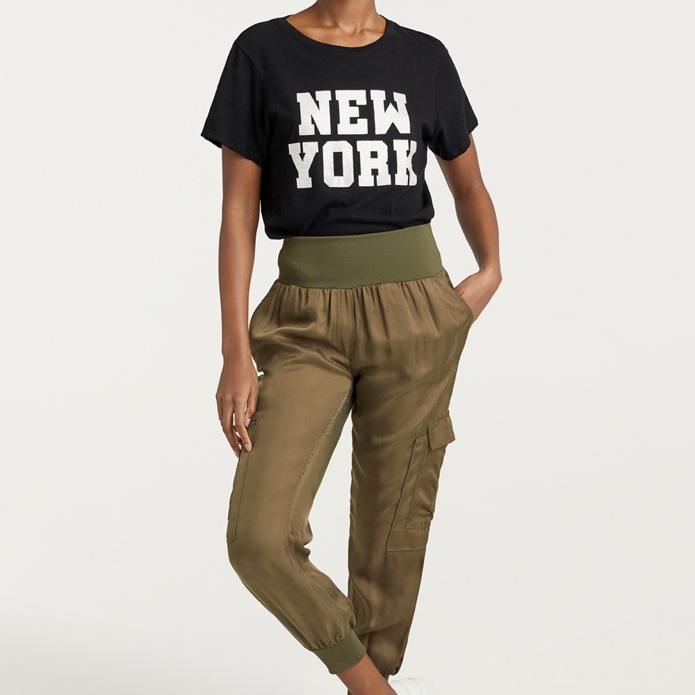 Cinq a Sept GILES PANT. Olive Green. Size Small. - Picture 2 of 11